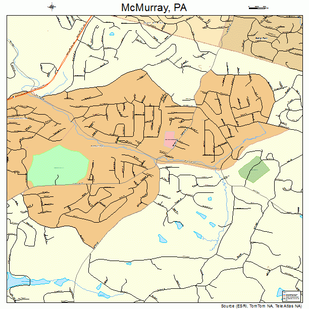 McMurray, PA street map