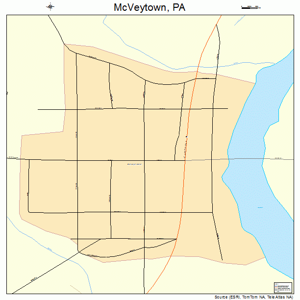 McVeytown, PA street map