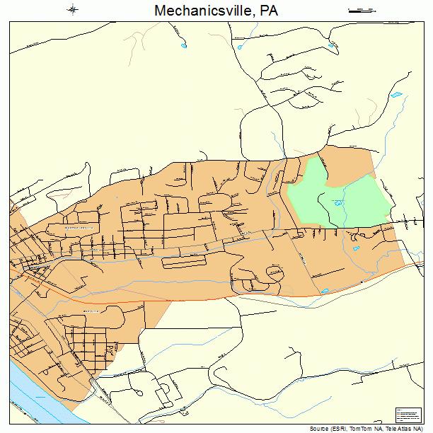 Mechanicsville, PA street map