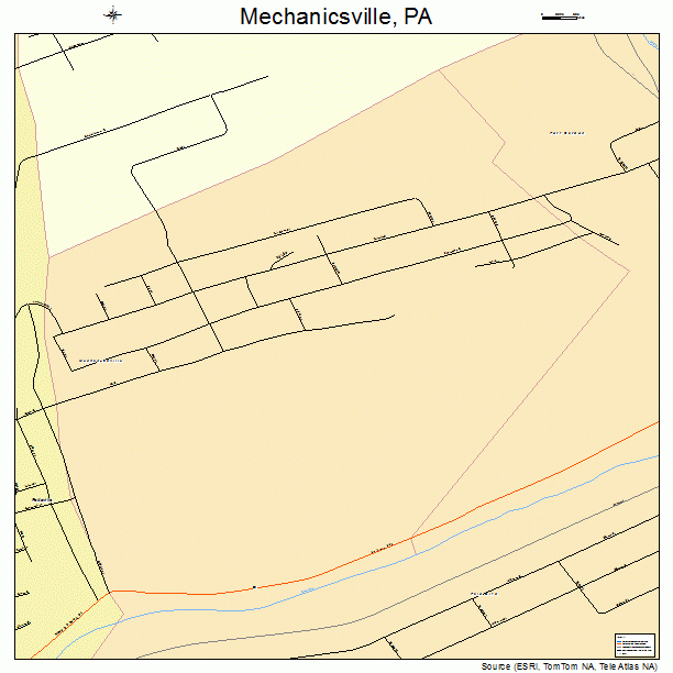 Mechanicsville, PA street map