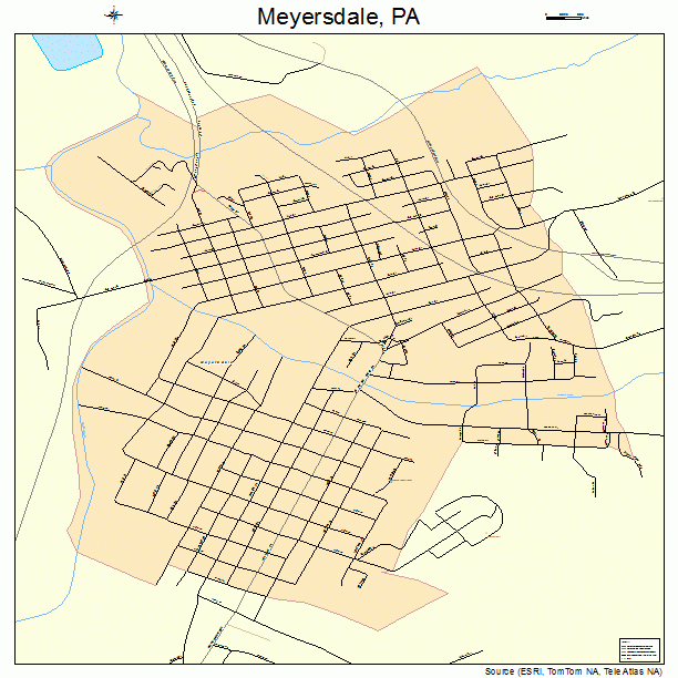 Meyersdale, PA street map