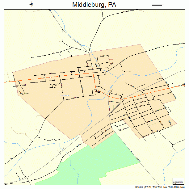 Middleburg, PA street map