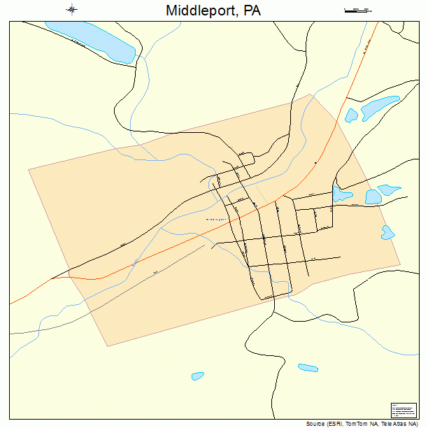 Middleport, PA street map