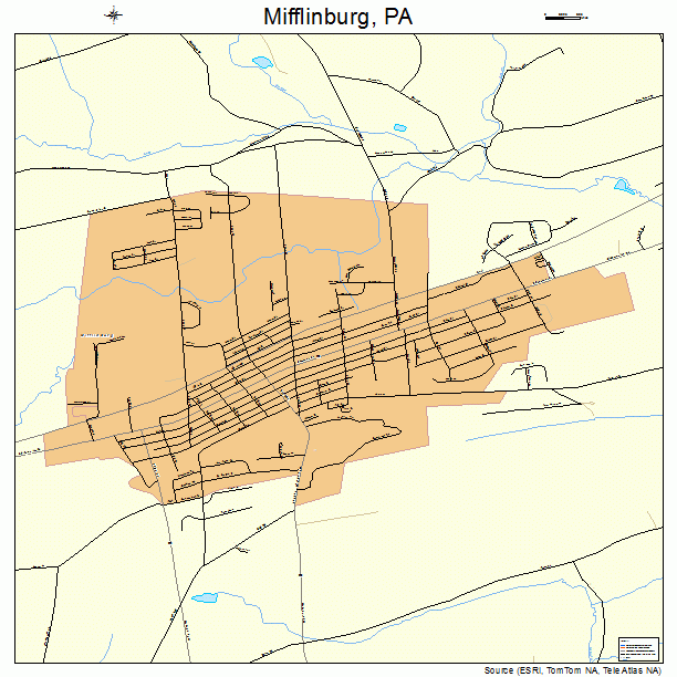 Mifflinburg, PA street map