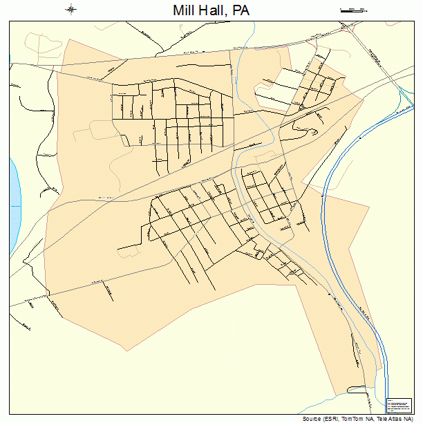 Mill Hall, PA street map