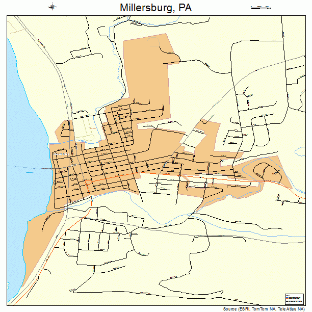 Millersburg, PA street map