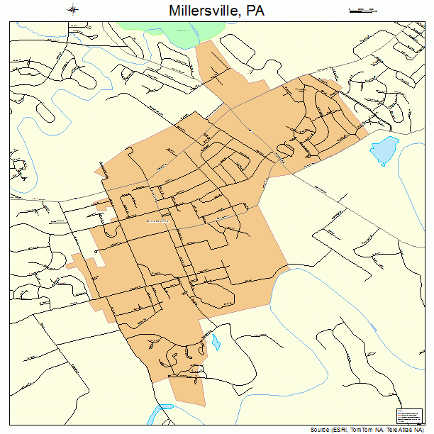 Millersville, PA street map