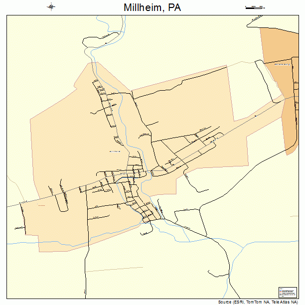 Millheim, PA street map