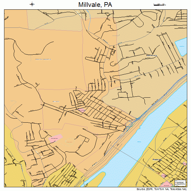 Millvale, PA street map