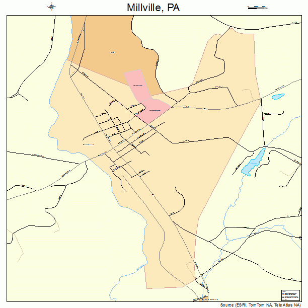 Millville, PA street map