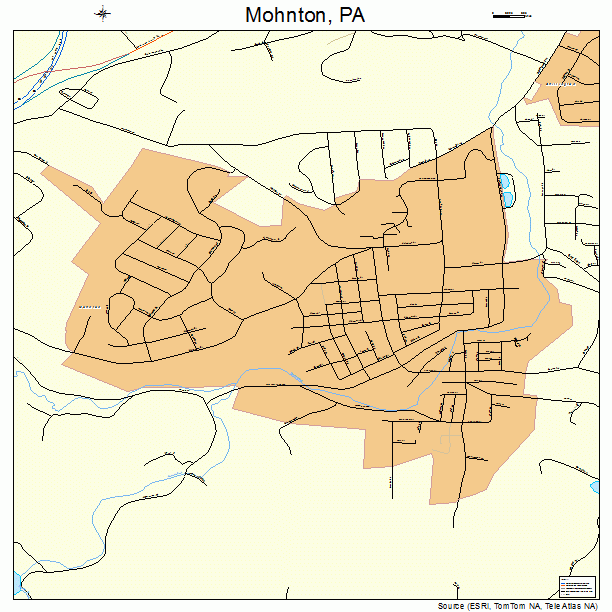 Mohnton, PA street map