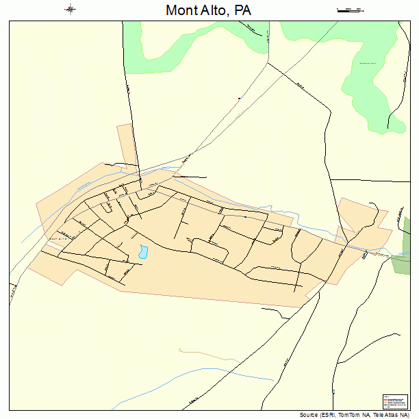 Mont Alto, PA street map