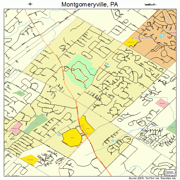 Montgomeryville, PA street map