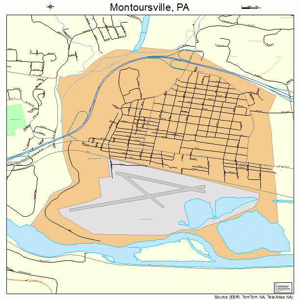 Montoursville, PA street map