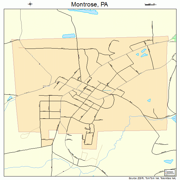 Montrose, PA street map