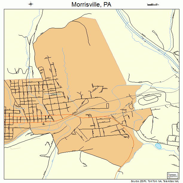 Morrisville, PA street map