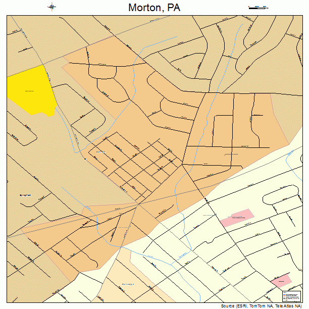 Morton, PA street map
