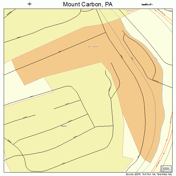 Mount Carbon, PA street map