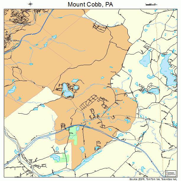 Mount Cobb, PA street map