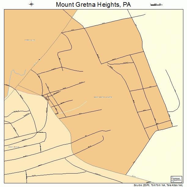 Mount Gretna Heights, PA street map