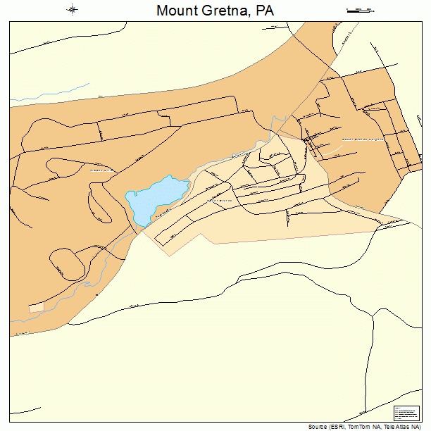 Mount Gretna, PA street map