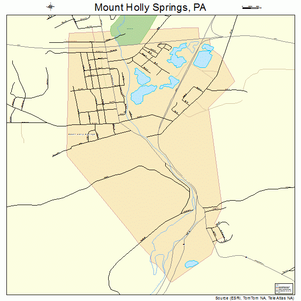 Mount Holly Springs, PA street map