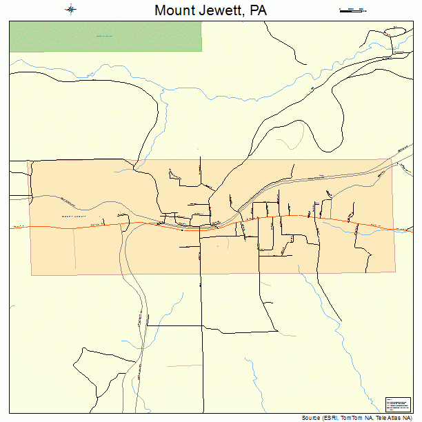 Mount Jewett, PA street map