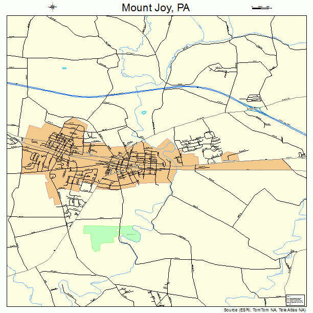 Mount Joy, PA street map