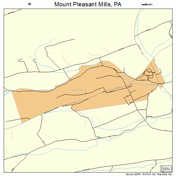 Mount Pleasant Mills, PA street map