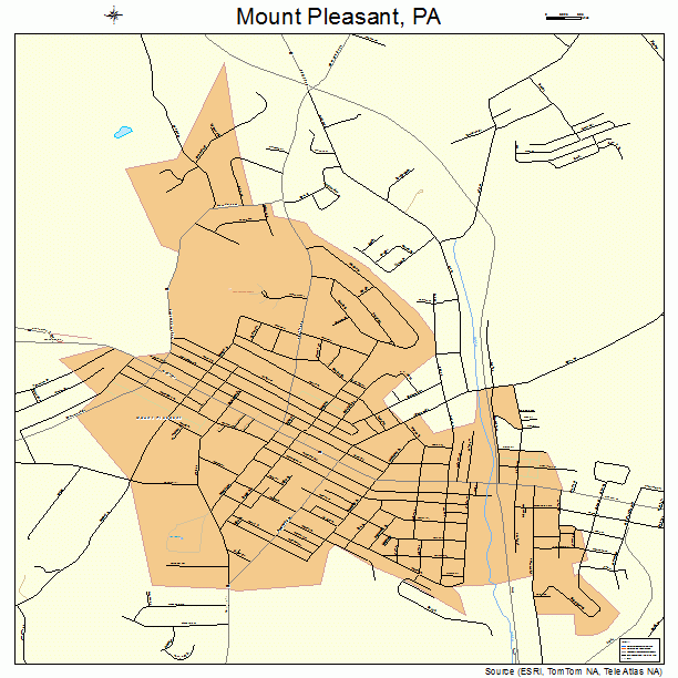 Mount Pleasant, PA street map