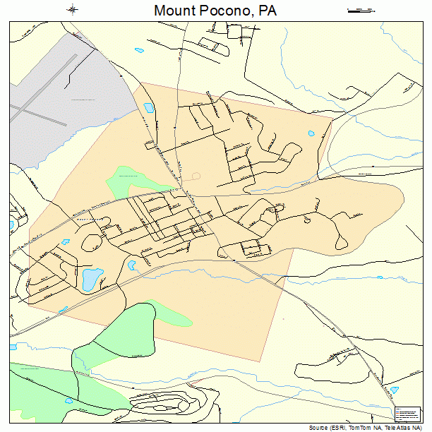 Mount Pocono, PA street map