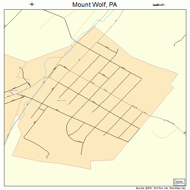 Mount Wolf, PA street map