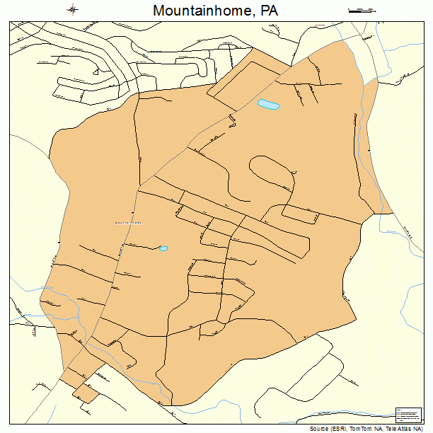 Mountainhome, PA street map