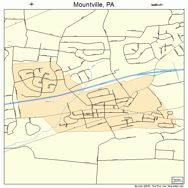Mountville, PA street map