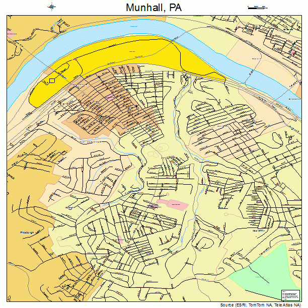 Munhall, PA street map
