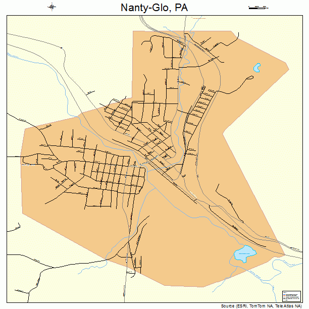 Nanty-Glo, PA street map