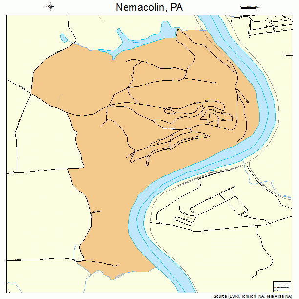 Nemacolin, PA street map