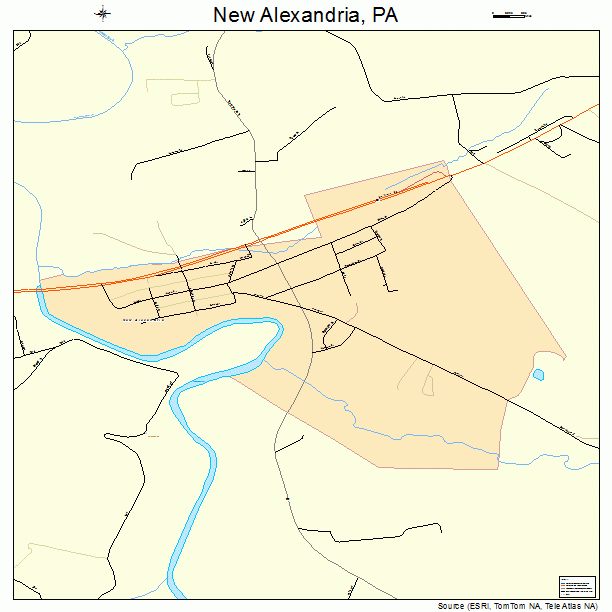 New Alexandria, PA street map