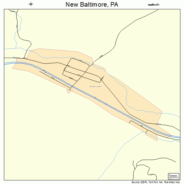 New Baltimore, PA street map