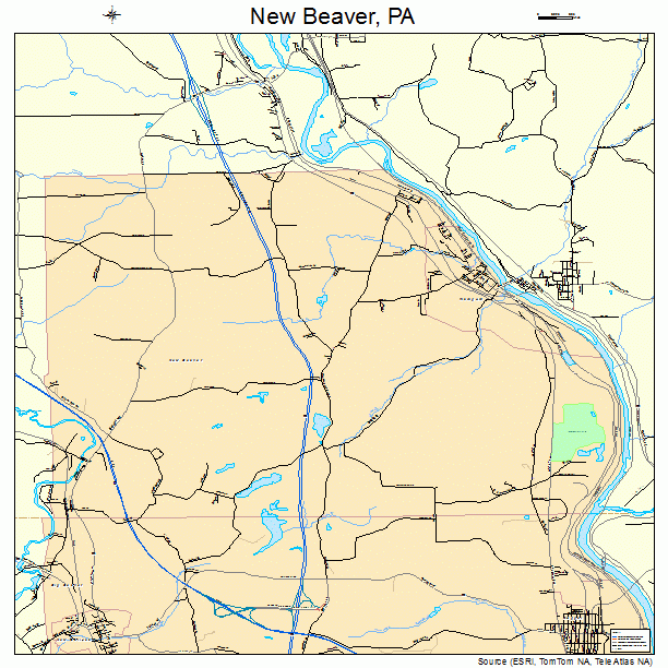 New Beaver, PA street map