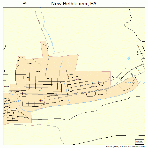 New Bethlehem, PA street map
