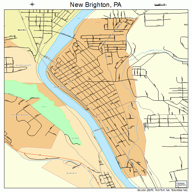 New Brighton, PA street map