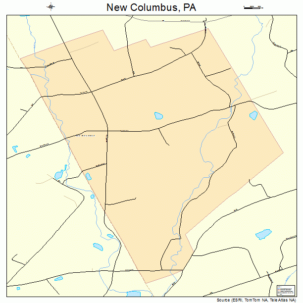 New Columbus, PA street map