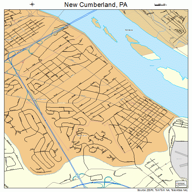 New Cumberland, PA street map