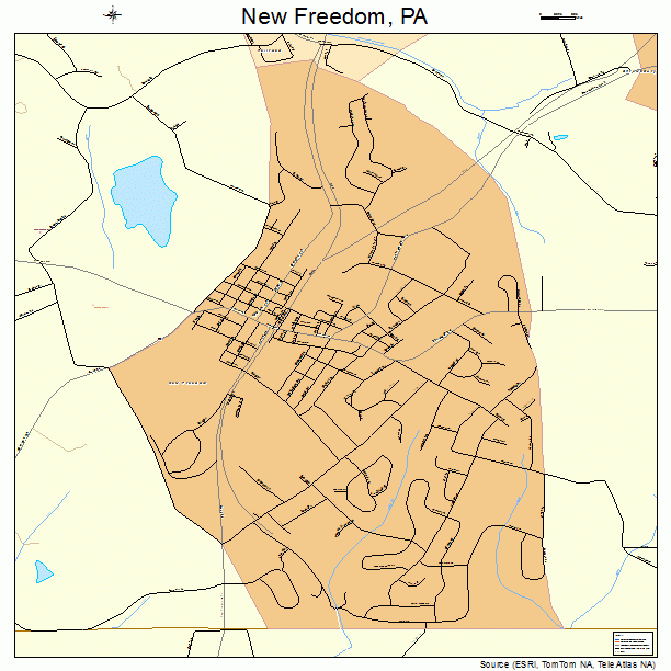 New Freedom, PA street map