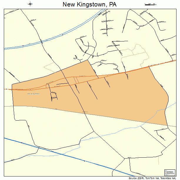 New Kingstown, PA street map