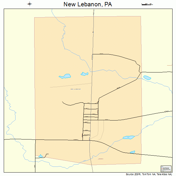 New Lebanon, PA street map