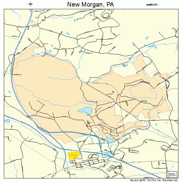 New Morgan, PA street map