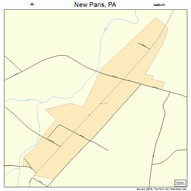 New Paris, PA street map