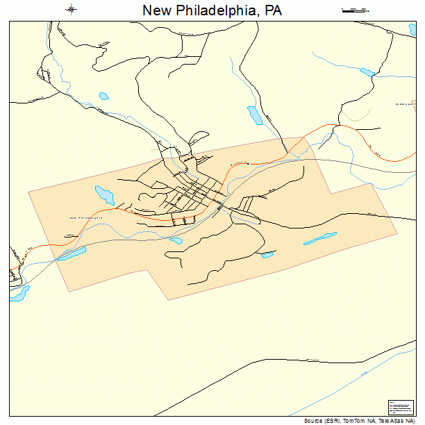 New Philadelphia, PA street map